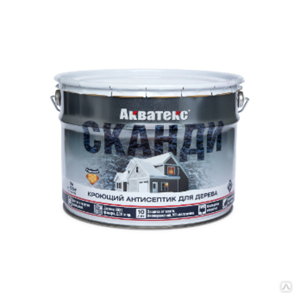  Кроющий антисептик Акватекс Сканди имбирь 2,5л арт.90262 Рогнеда 
