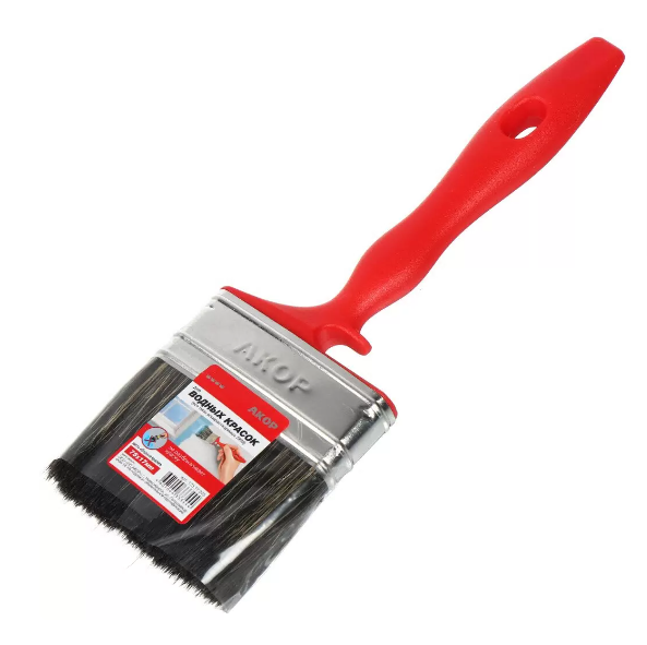  Кисть плоская 75мм для в/д красок Акор арт. 173 17 075