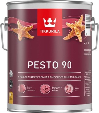  Эмаль 0,9л высокоглянцевая  Pesto 90 С Tikkurila