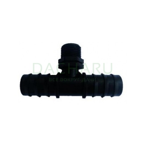  Тройник-трубка 20ш -1/2" для капельного полива ТС022012 Green Helper