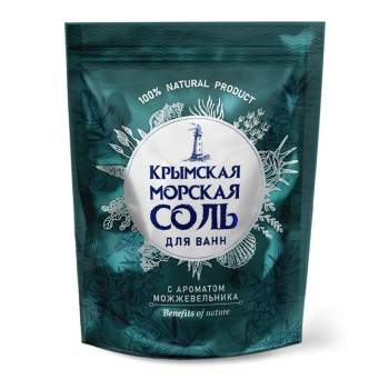  Соль для ванн 1100г Крымская морская можжевельник КС-97