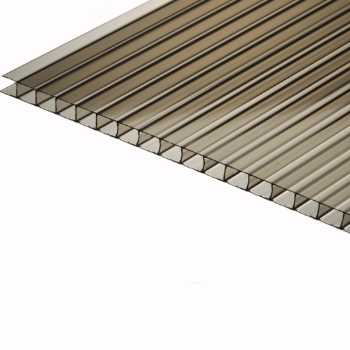 Поликарбонат сотовый бронзовый 2,1м х 6м т.4мм Колибри - фото