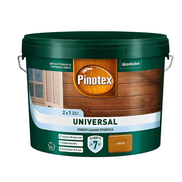  Пропитка Pinotex Universal 2в1 9л орегон