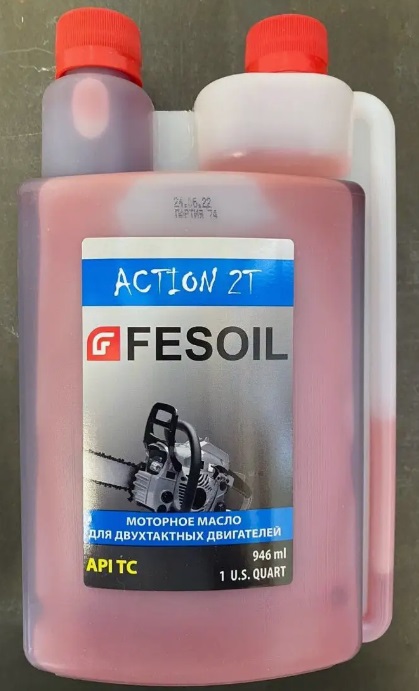  Масло 2-х тактное 946мл минеральное Fesoil Action дозатор