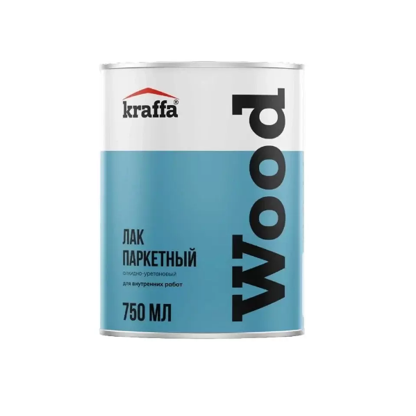  Лак паркетный Kraffa глянцевый 0,75л
