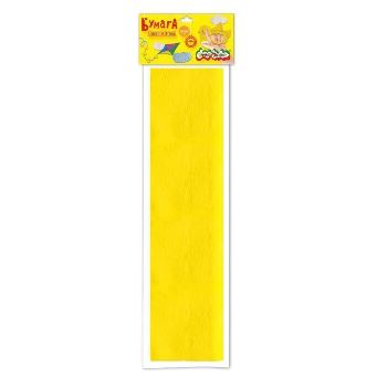  Бумага цветная Каляка-Маляка крепированная 50х250см 32 г/м2 желтая 190264