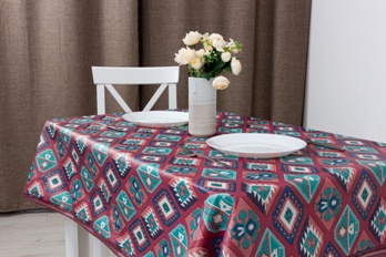  Скатерть 122х152см FB-311 AZ красн/коричн 10704 Meiwa