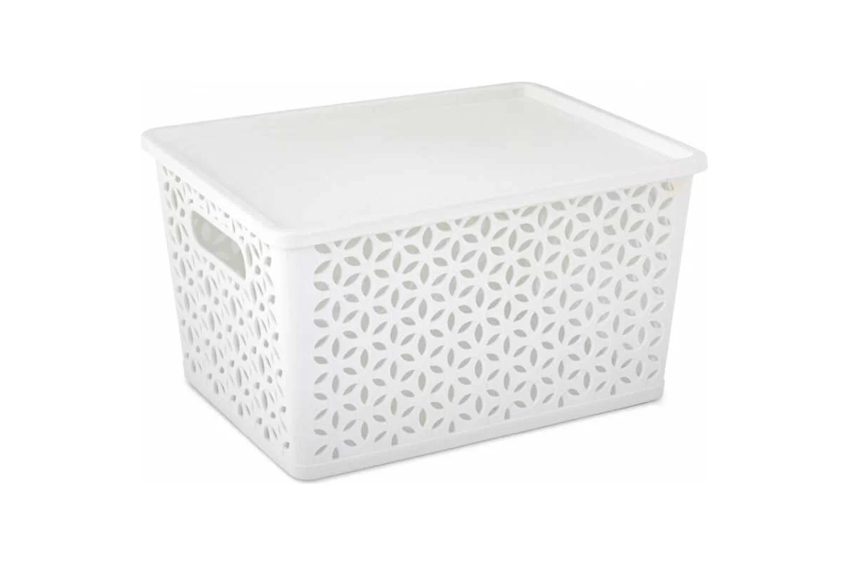 Корзина Мираж 380*285*210 белый с/кр М8370 (уп.7)