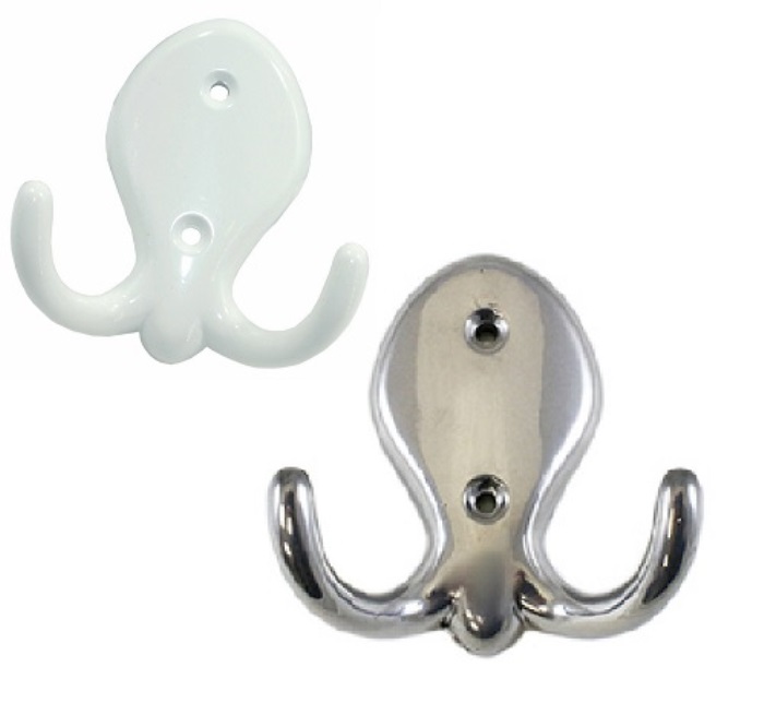  Крючок-Вешалка №18 белая/ан.сер 351 50 Кунгур*