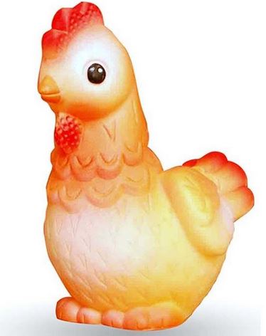  Игрушка резиновая Курочка С-938 огонек