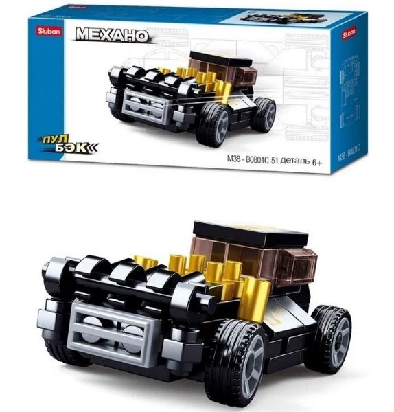  Конструктор Гонки 38-0801D в кор 