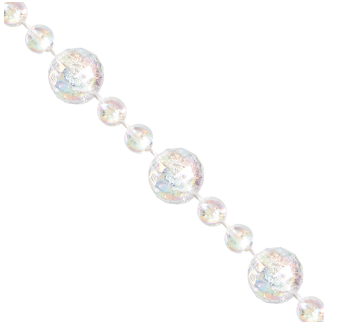  Бусы декор 2,7м d8мм прозрачный 378-299