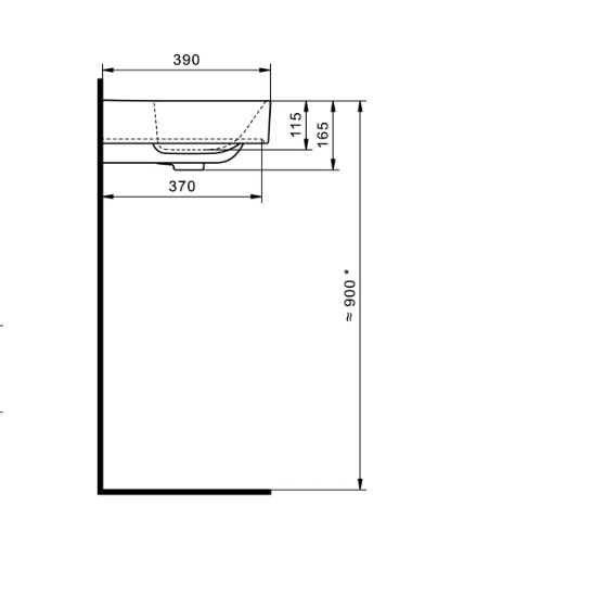  Раковина 600мм Oleta белая Roca