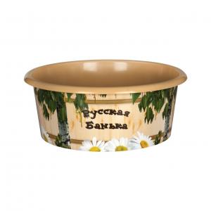  Таз 15л п/эт Русская банька М2557 (у10)