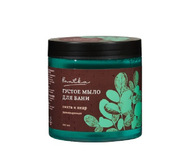  Мыло для бани 500мл Пихта и кедр регенерирующее Б62043 Banika
