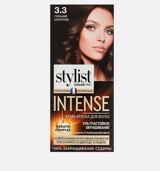  Краска для волос Stylist Colorr 3.3 Горький Шоколад