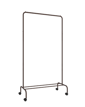  Вешалка-раздевалка напольн мет. Радуга-2 коричн 1500х390х820 ЗМИ ВНП299КОР