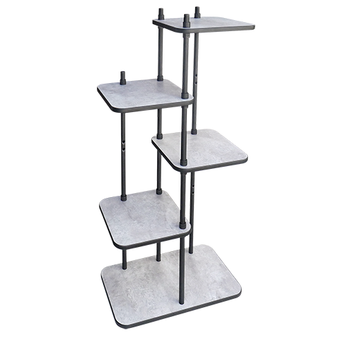  Подставка для цветов Юна черный/ цемент Laksi