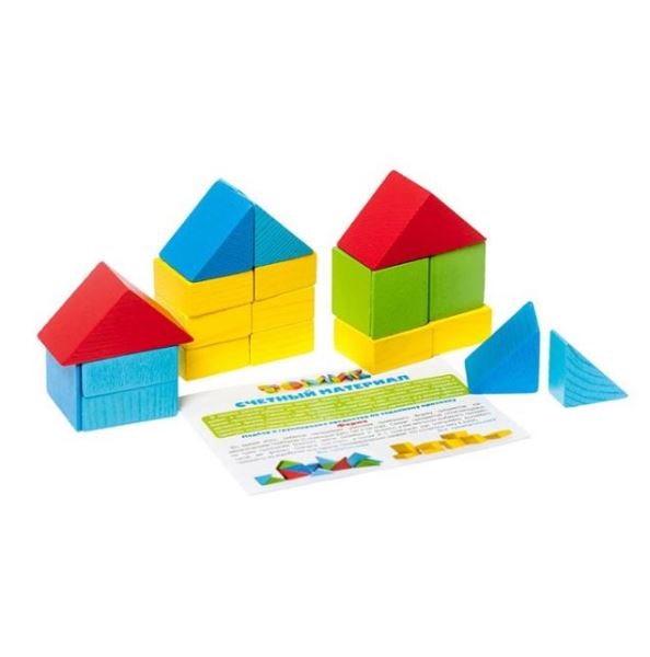  Деревянный счетный материал Занимательная геометрия 1-70