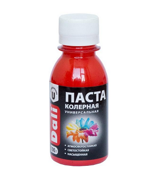  Колерная паста красный 0,1кг DALI арт.20352 Рогнеда