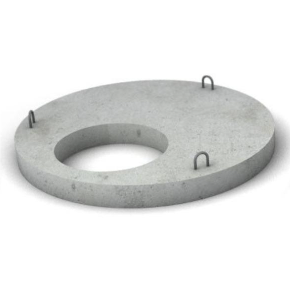  Крышка ж/б d-0,8м без люка с малым кругл.отверстием