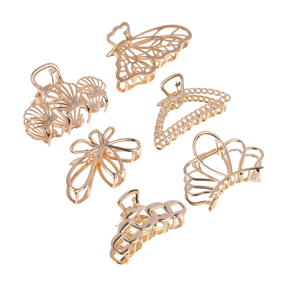  Заколка-краб для волос 7-8см ЮниLook ACS-38