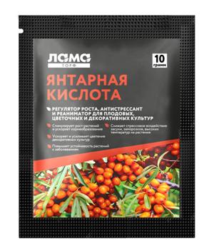  Регулятор роста растений Янтарная кислота 10г Лама торф