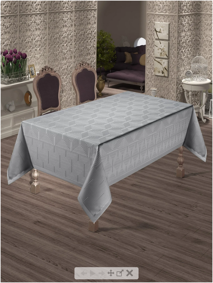  Скатерть броде жаккард 160х300см 12246 Yildiz цв.175 Do&Co