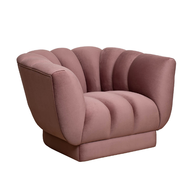  Кресло Фабио(Fabio) велюр розовый Colton 007-ROS 104х96х74см GARDA DECOR