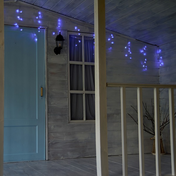  Гирлянда св/д бахрома 10м уличная 248LED IP44 син/бел свет ULD-B1006-248