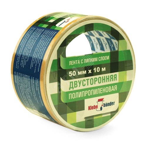  Двухсторонний скотч 50мм х10м п/п KPP510T Klebebander