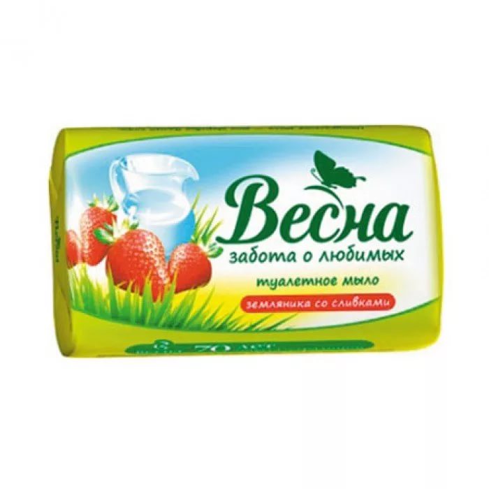  Мыло 90г Земляника со сливками Весна 6090