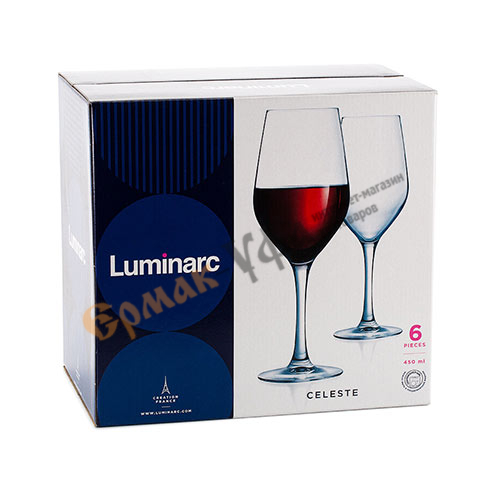  Набор бокалов 6шт 450мл для вина Luminarc Celrste L5832