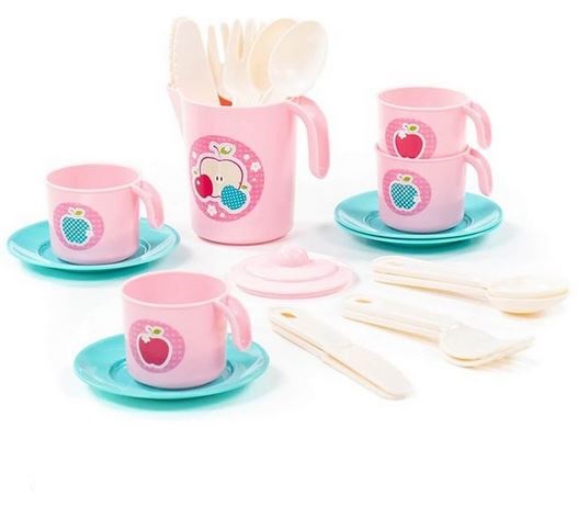  Набор дет посуды Анюта 4пр 22 эл 80073
