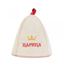  Шапка банная Царица вышивка Б410
