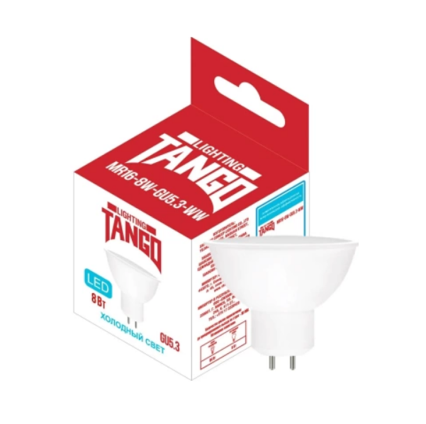  Лампа светодиодная GU5.3 8Вт 6500К Tango Led 1201117