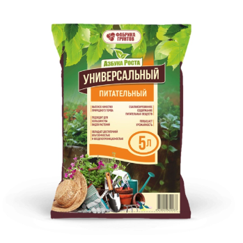 Почвогрунт 5л универсальный Азбука роста - фото