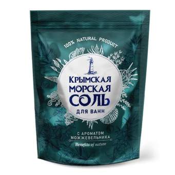  Соль для ванн 1100г Крымская морская можжевельник КС-97