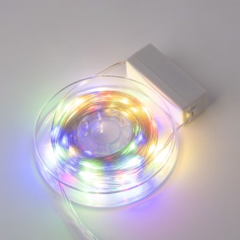  Гирлянда св/д полоса 10м 100LED IP20 разноцв/провод прозрачный ULD-S1000-100/DTA Multi Uniel