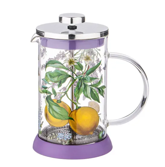 Стакан с прессом 0,6л Прованс лимоны 894-119 Agness