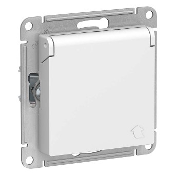  Розетка 1СП c/з с крыш бел AtlasDesign ATN000146 Schneider 1240149
