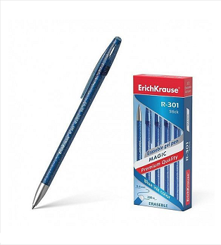  Ручка гелевая стираемая синяя ErichKrause Magic Gel R-301 0,5мм 219256