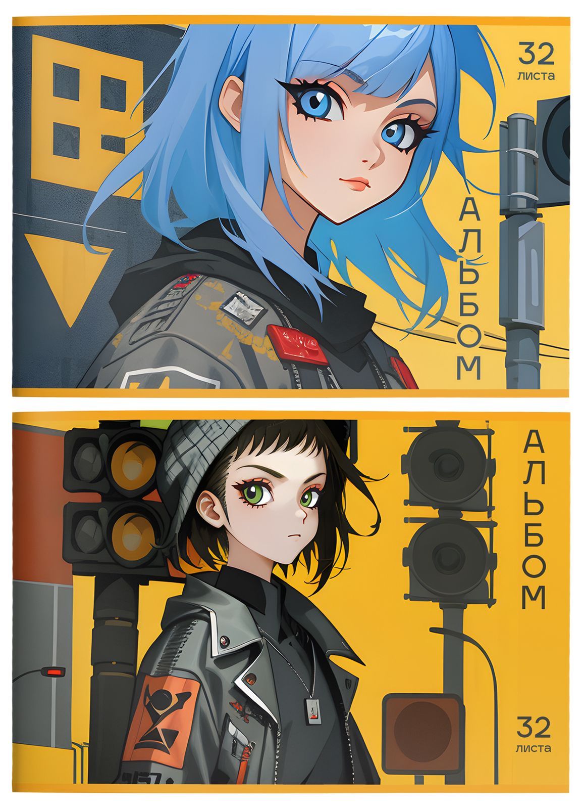  Альбом для рисования 32л Schoolformat Аниме в городе 249278