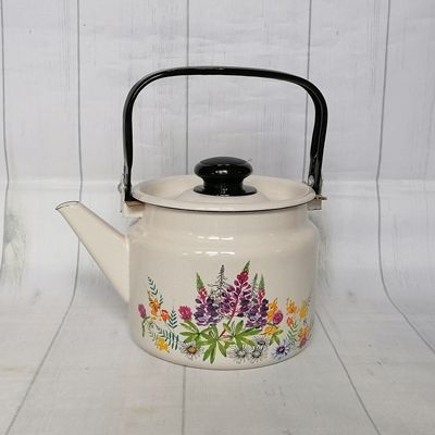  Чайник эмалированный 2л С-2710П2/4Жм Люпины 102923