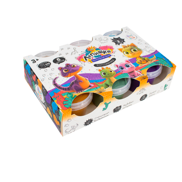  Набор для творчества Кинетический песок 6 цв Лепишка 