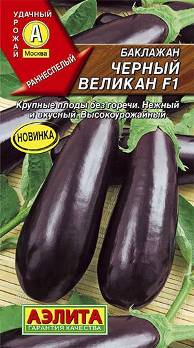  Баклажан Черный великан 0,2г цв Аэлита
