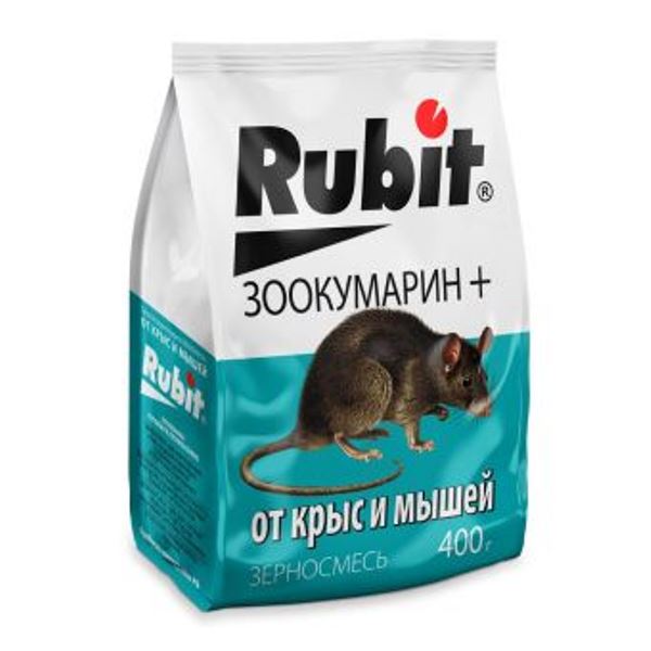  Зоокумарин+ 400г зерно от крыс и мышей 62453 Рубит (25)