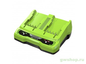  Зарядное устройство 40В 8А быстрое на 2 слота G40UC8 GreenWorks 2938807
