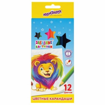  Карандаши цветн 12цв Юнландия Забавные картинки 181643