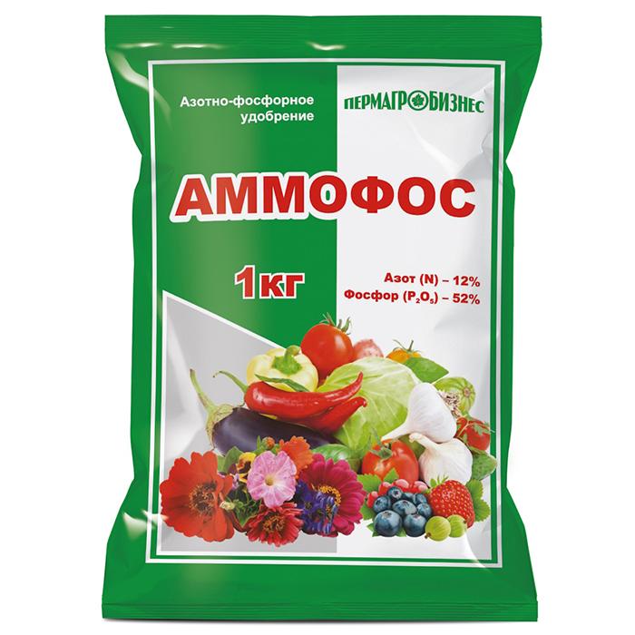  Удобрение азотно-фосфорное Аммофос 1кг ПАБ